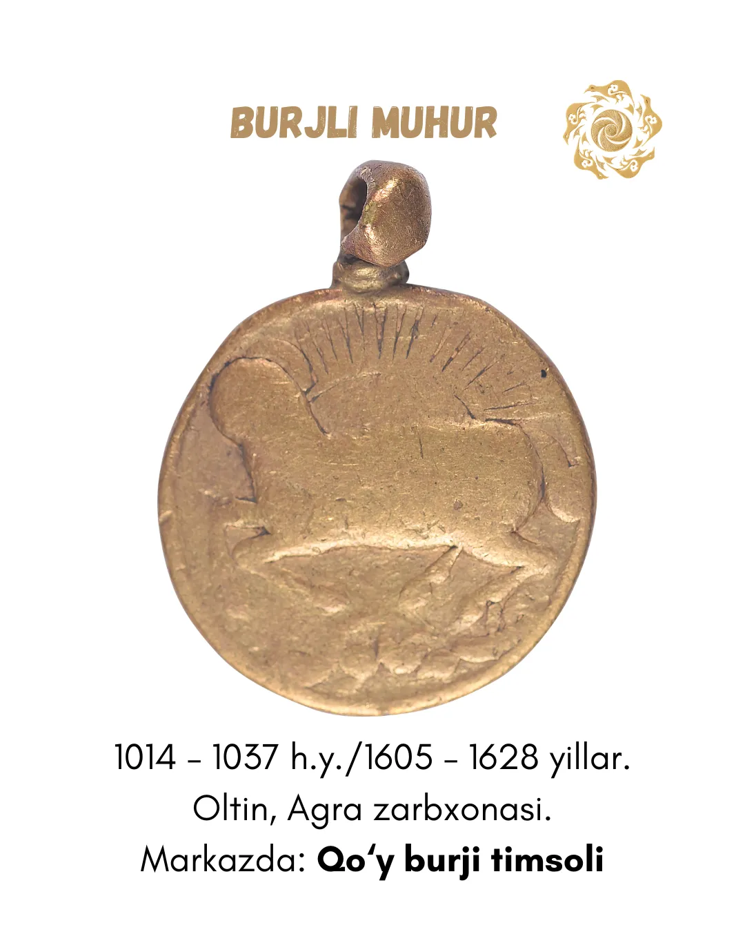 Boburiy Jahongirning osmon burjlari nusxali oltin va kumush tangalari