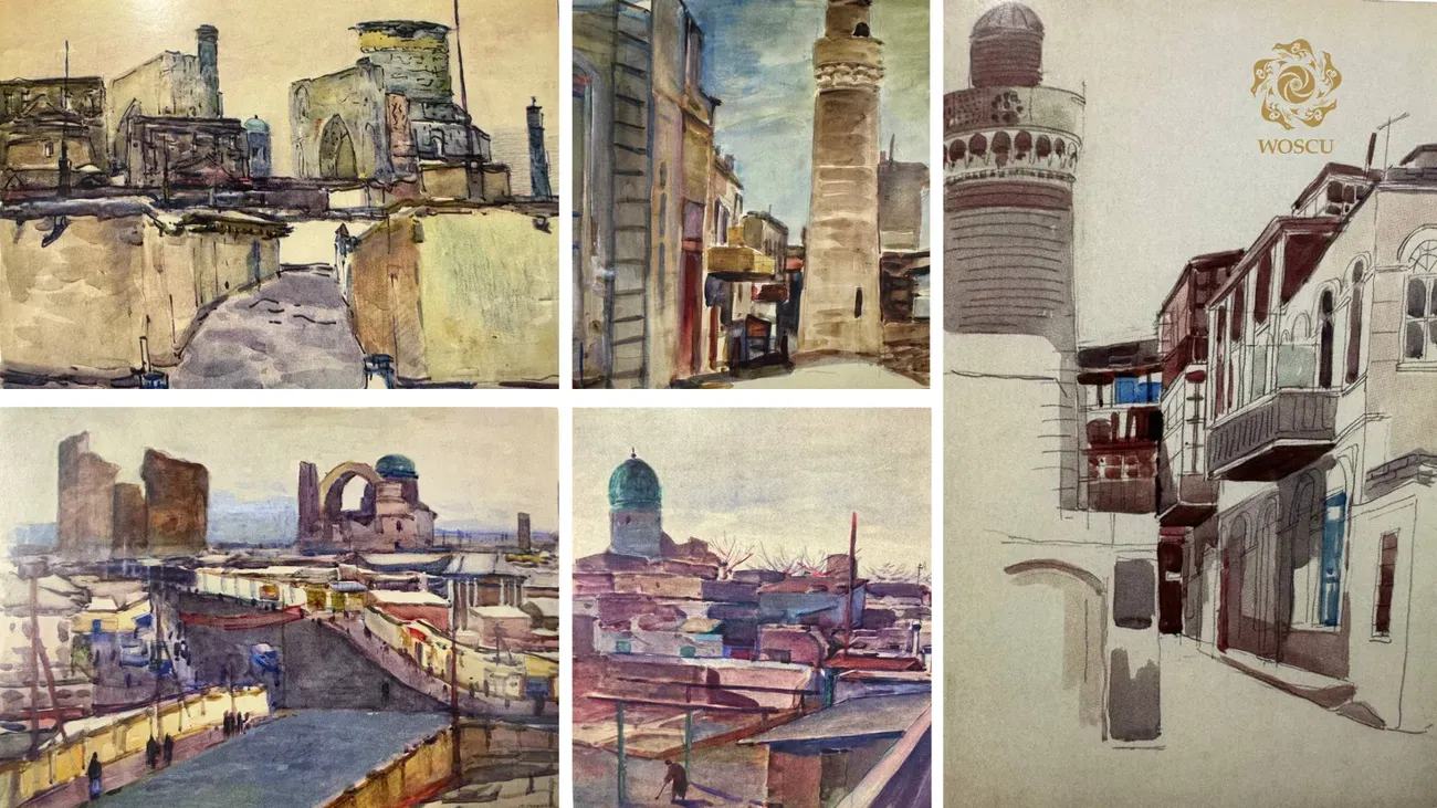 "Travel Journal" of the Polish painter Poznansky: Colors of Uzbekistan in Watercolor