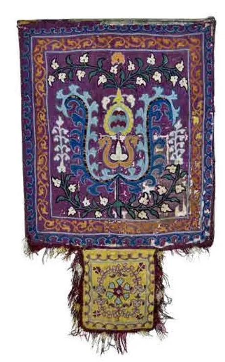 Hand embroidery by Uzbek craftswomen of the 19th century