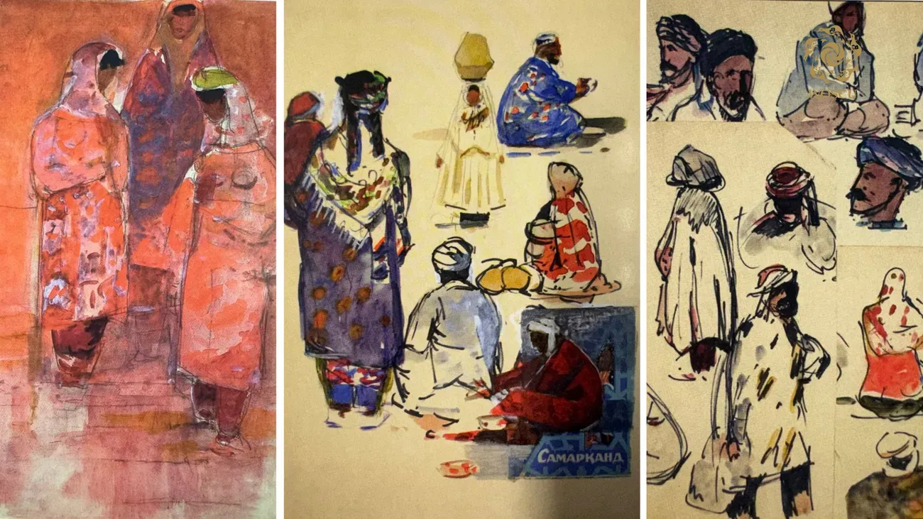 "Travel Journal" of the Polish painter Poznansky: Colors of Uzbekistan in Watercolor