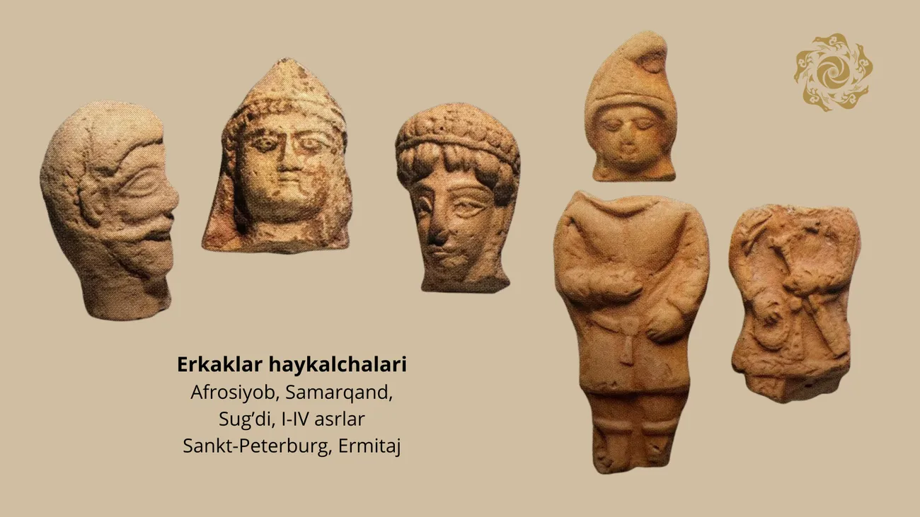 Goddess, horseman, musician, weeping... Female and male figurines found in Samarkand