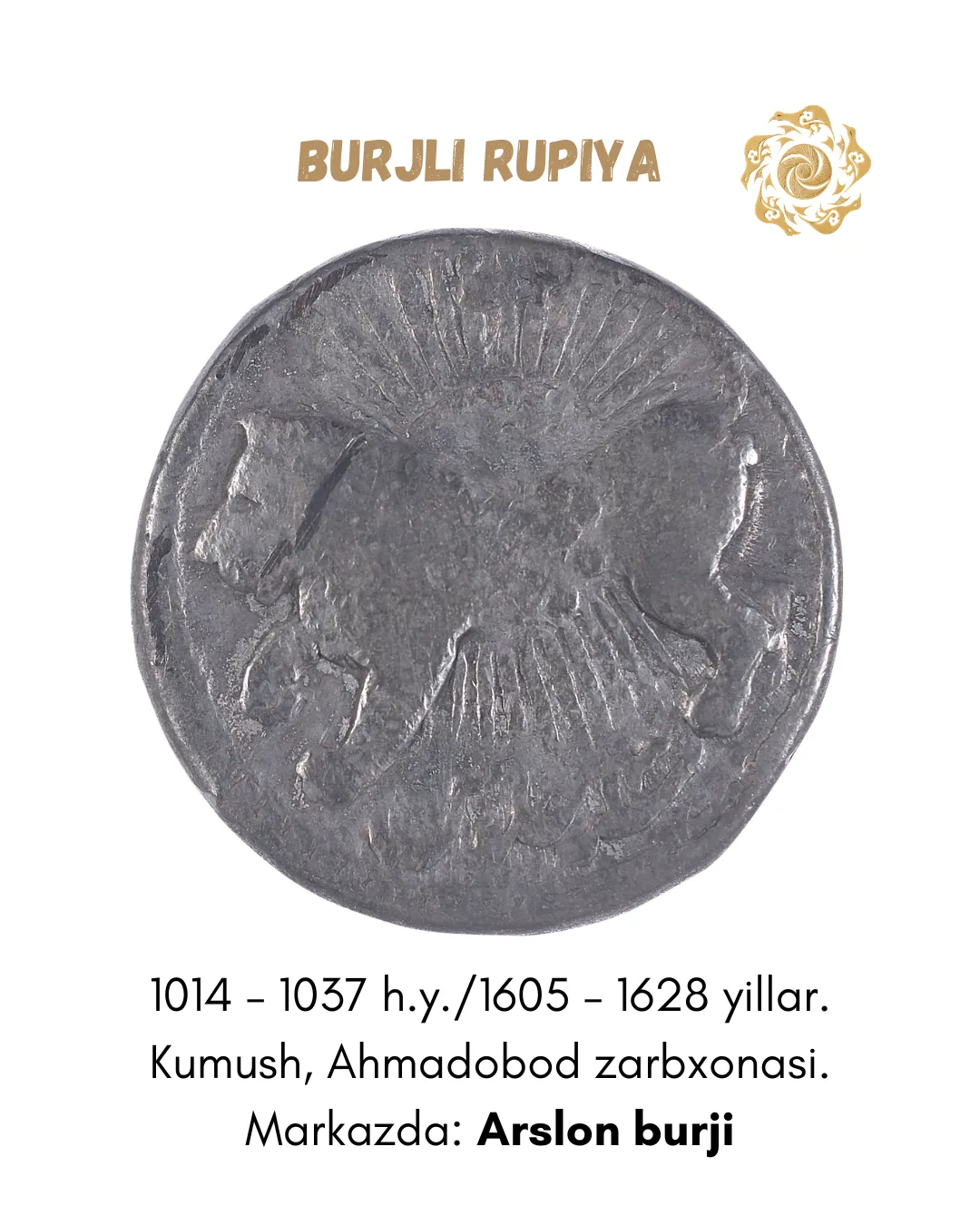 Boburiy Jahongirning osmon burjlari nusxali oltin va kumush tangalari