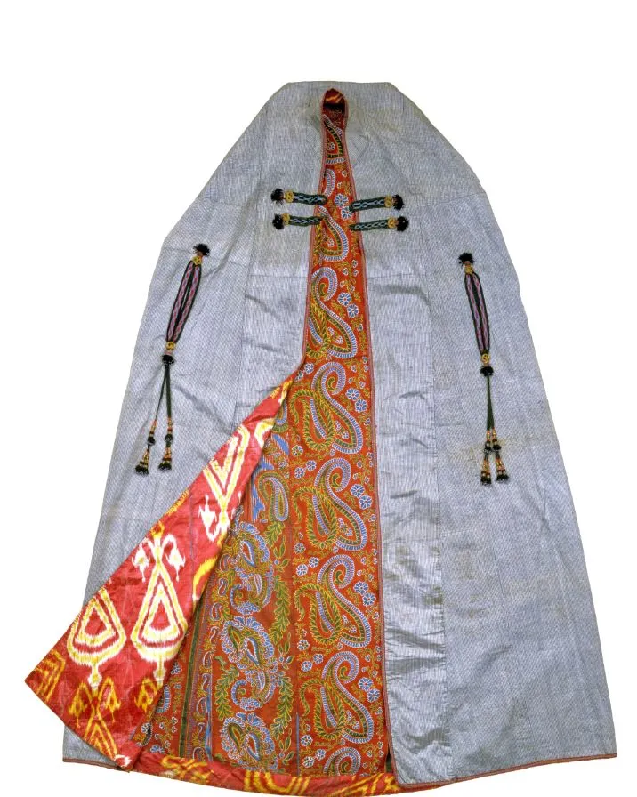 Festive clothing for women and men of the 19th century