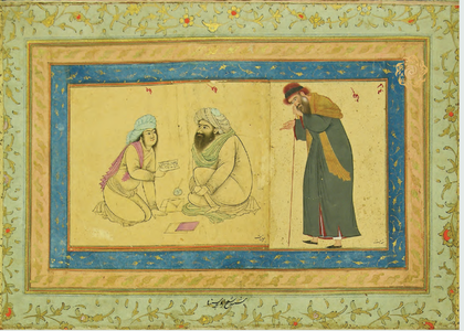 Bir miniatyura... Darvesh qiyofasidagi Ibn Sino