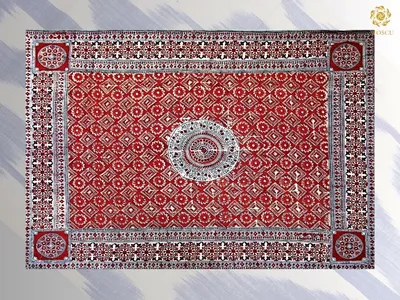 С помощью чего наносились узоры на ткани на территории Узбекистана в XIX-XX веках?