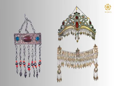 What were women's jewelry made of in Surkhandarya?