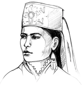 Tuppi and loki is a favorite headwears of Samarkand women