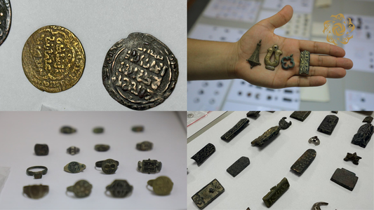325 ancient coins and items were preserved