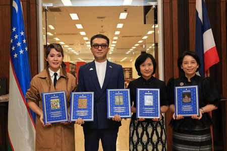 The "Cultural Legacy of Uzbekistan" collection is now in the National Library of Thailand