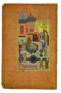 Illustration by Kamal ad-din Behzad “The King of Egypt and the poor man in love with him” stored in New York