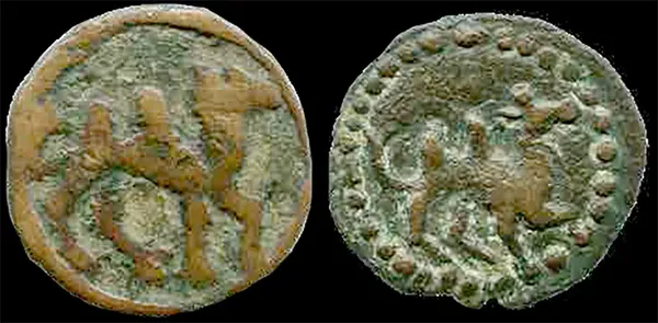 Why are camels depicted on ancient Uzbek coins?
