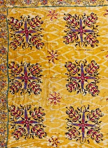 Yellow-white ikat fabrics‌‌