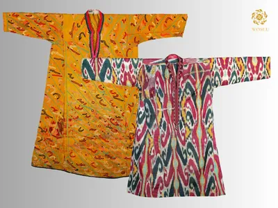 What were the traditional Karakalpach home dresses like?
