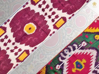What fabrics were produced in the Uzbek khanates?