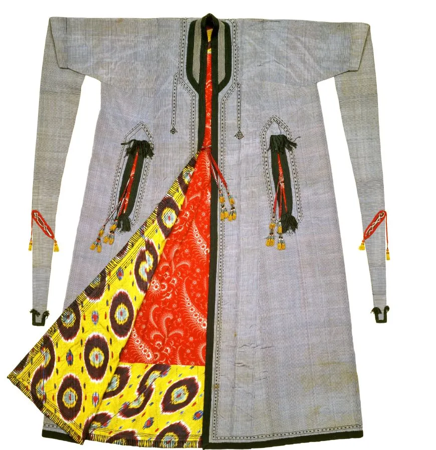 Festive clothing for women and men of the 19th century