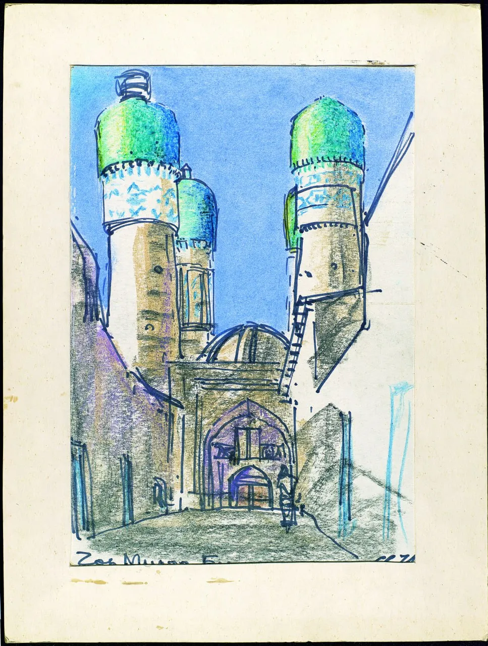 Samarkand, Bukhara and Urgench in pastel sketches by Svetlitsky