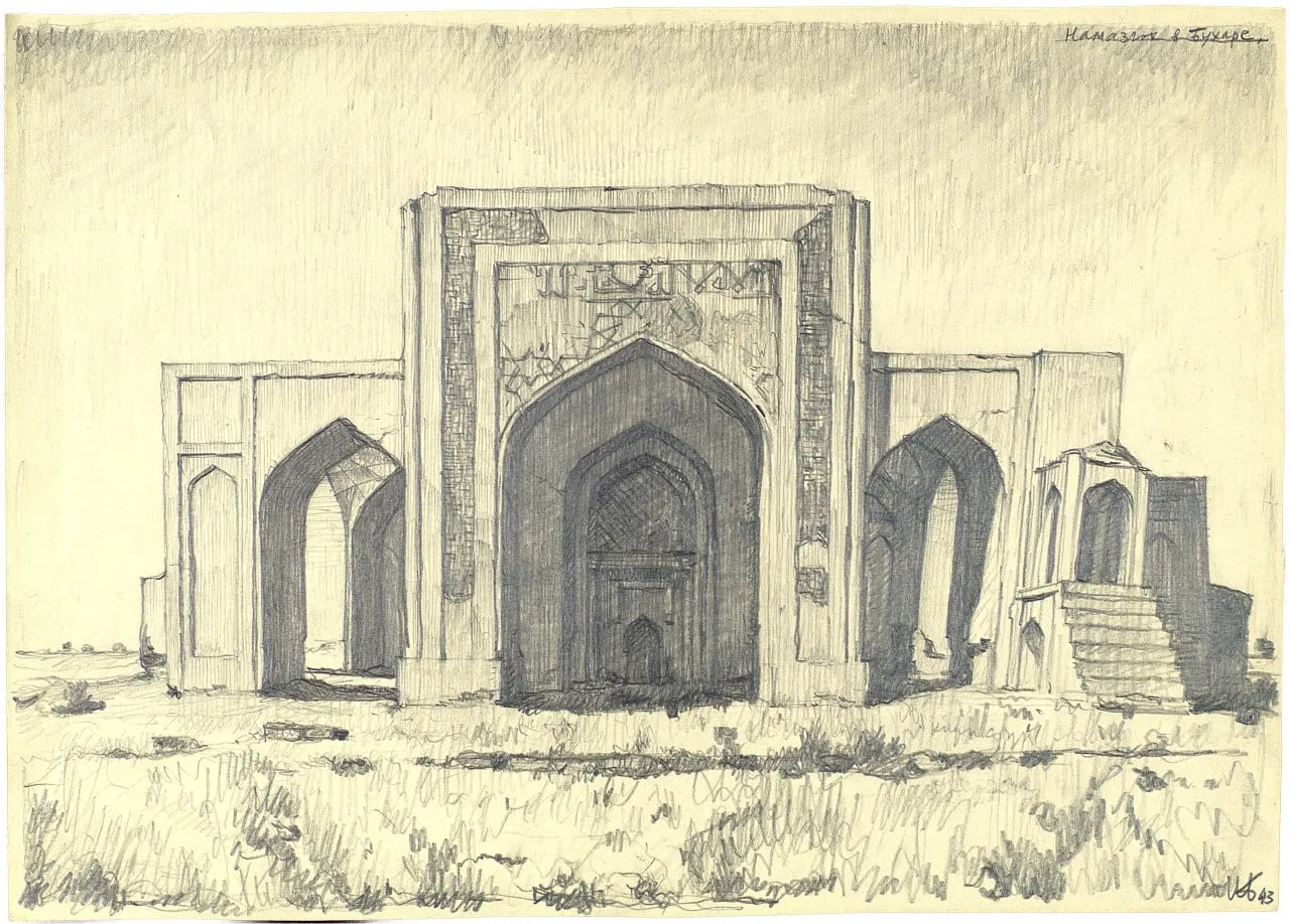 Samarkand, Bukhara and Urgench in pastel sketches by Svetlitsky