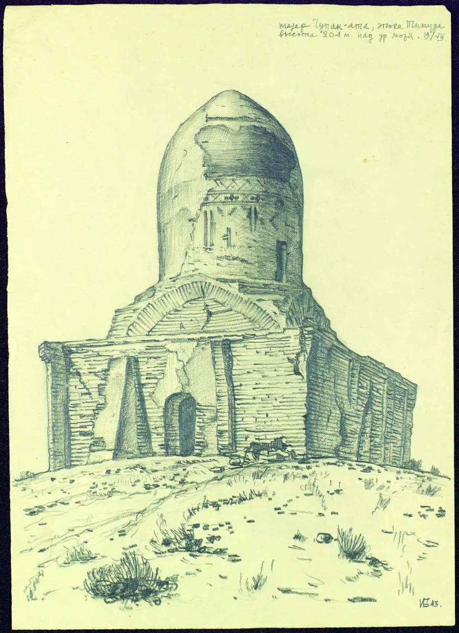 Samarkand, Bukhara and Urgench in pastel sketches by Svetlitsky