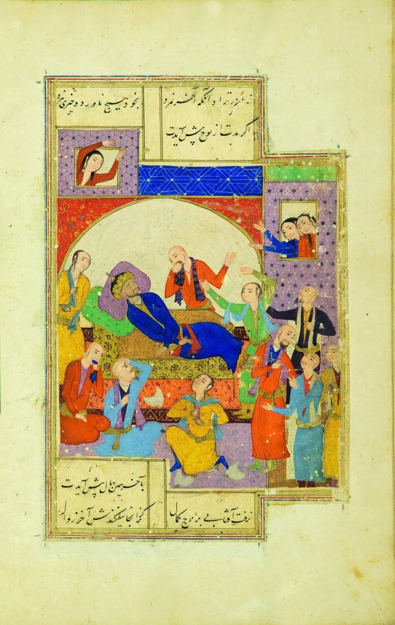 A miniature depicting the last moments of Amir Temur's life has been found