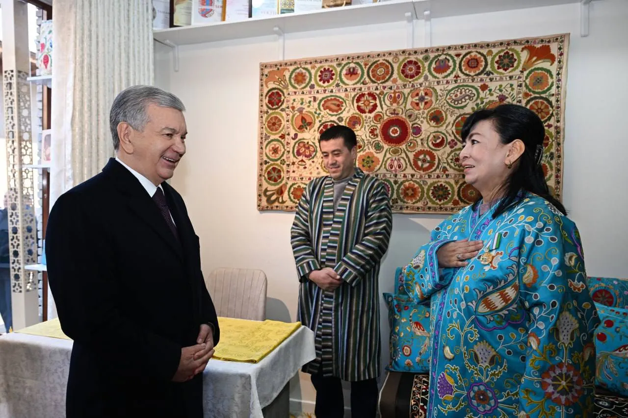 The President familiarized himself with the construction work carried out on Zarkaynar Street