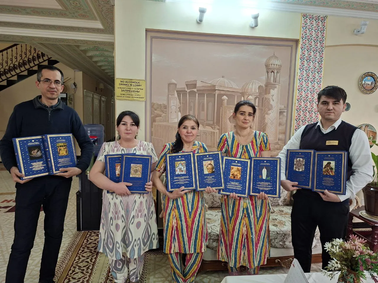 WOSCU continues to share "Cultural Heritage of Uzbekistan" books throughout Samarkand