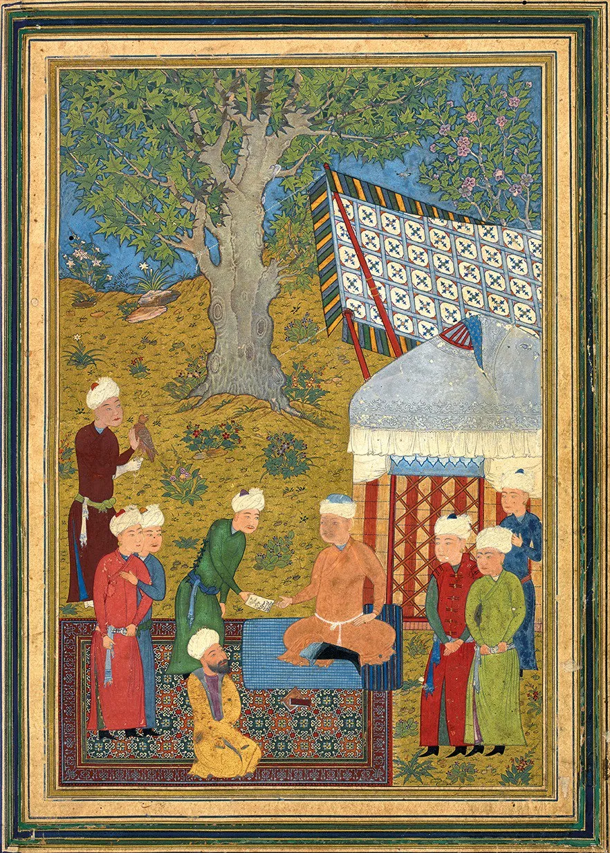 The Timurid Dynasty's authored books in the Rampur Library...