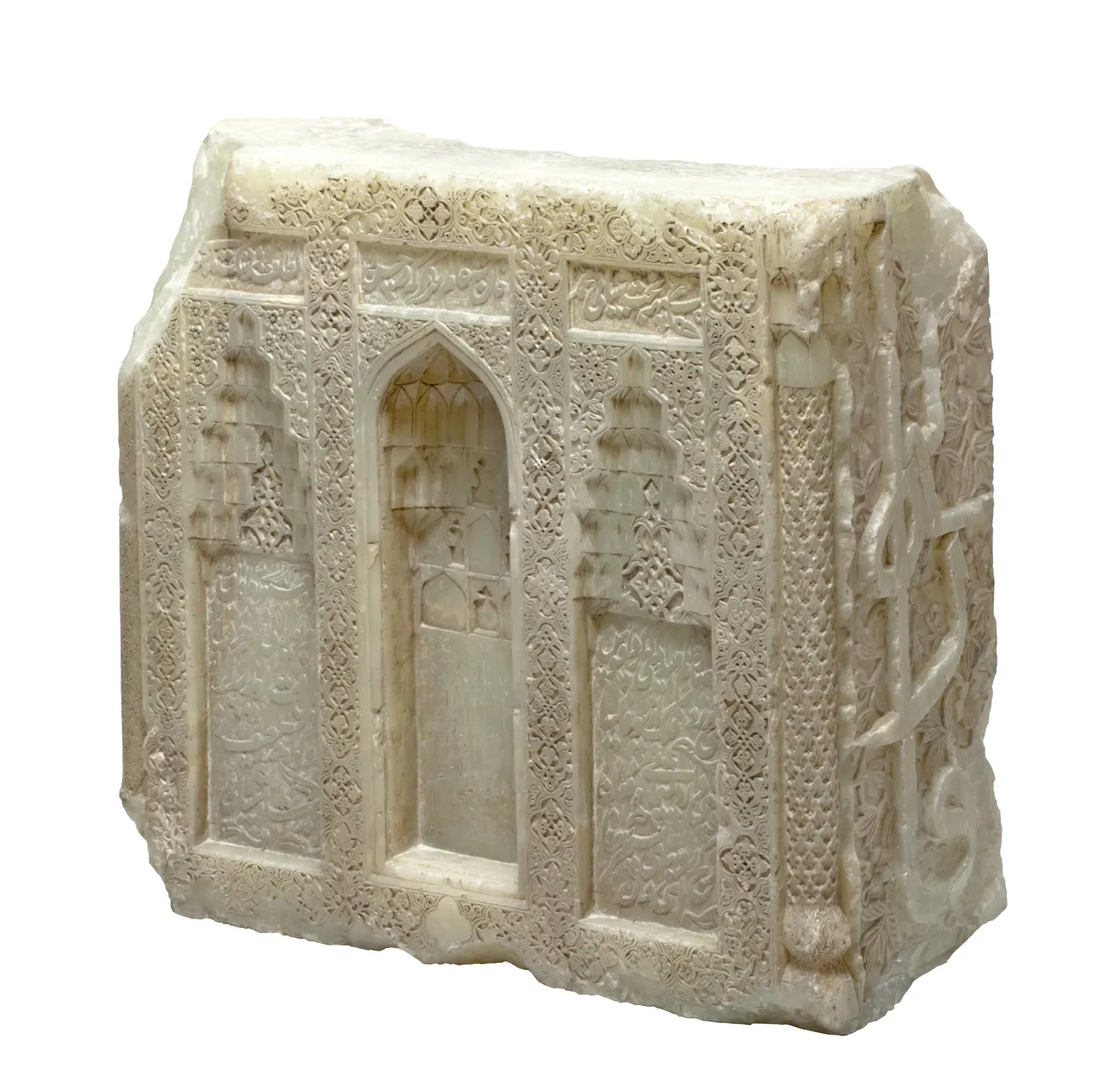 What is written on the stone of Shaybani Khan?